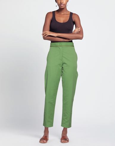 Forte_forte Woman Pants Light green Size 2 Cotton, Linen
