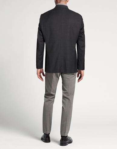 Man Blazer Charcoal Size 42 Virgin Wool, Elastane