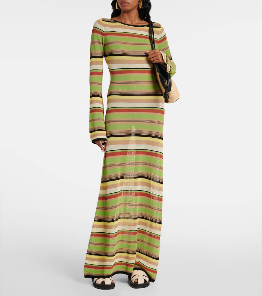 Coastline striped maxi dress
