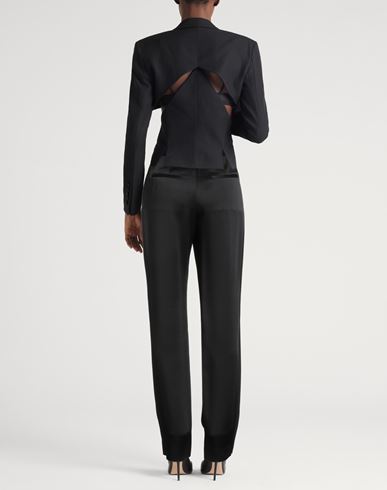 X Lutz Huelle Woman Pants Black Size 6 Acetate, Viscose