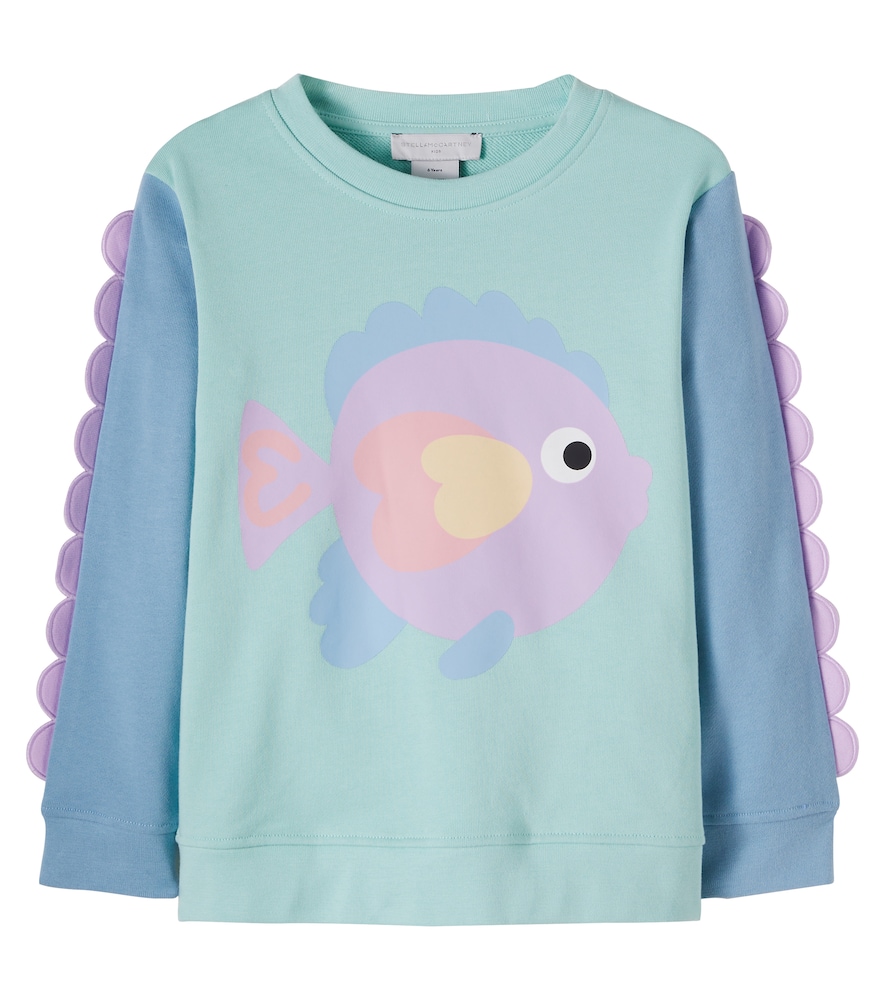 Printed cotton jersey sweatshirt