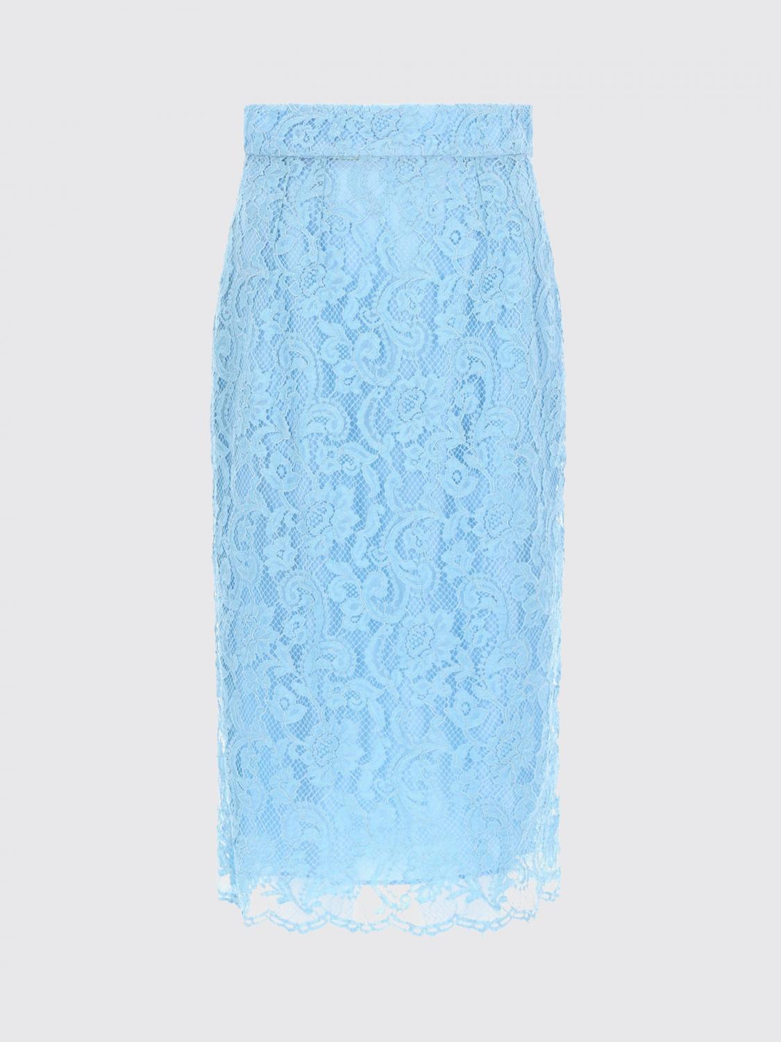 Skirt Woman color Gnawed Blue