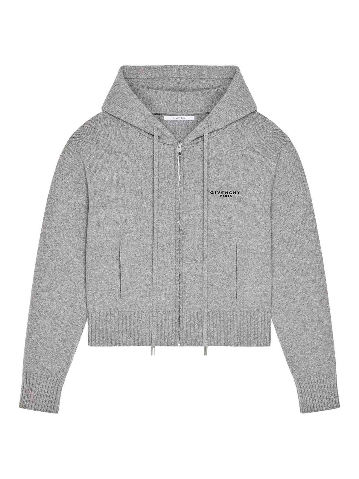 Givenchy - hooded zip cardigan ribbed cuffs he