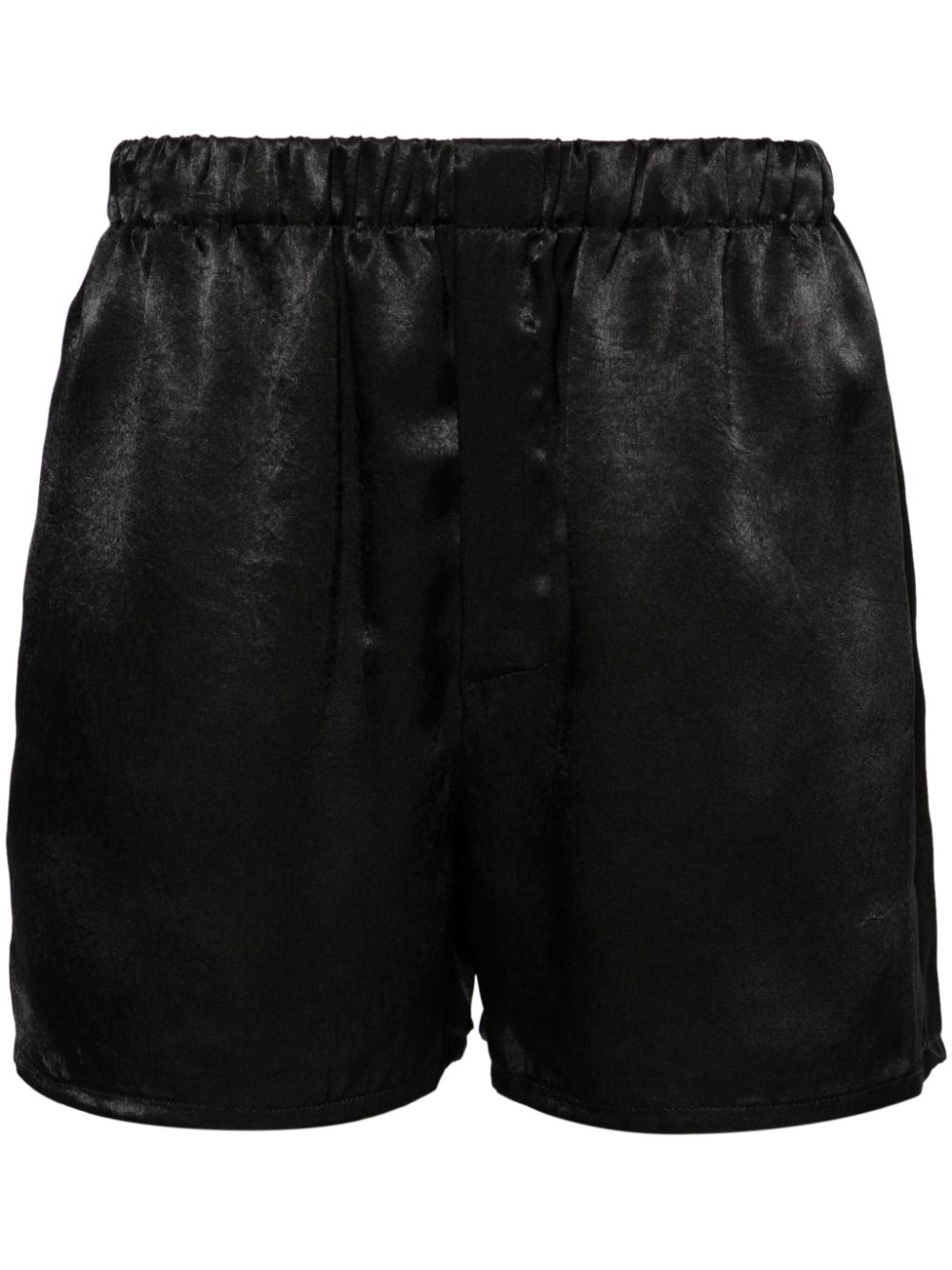 Ribbed virgin wool-blend shirt - Black