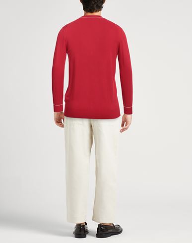 Man Cardigan Red