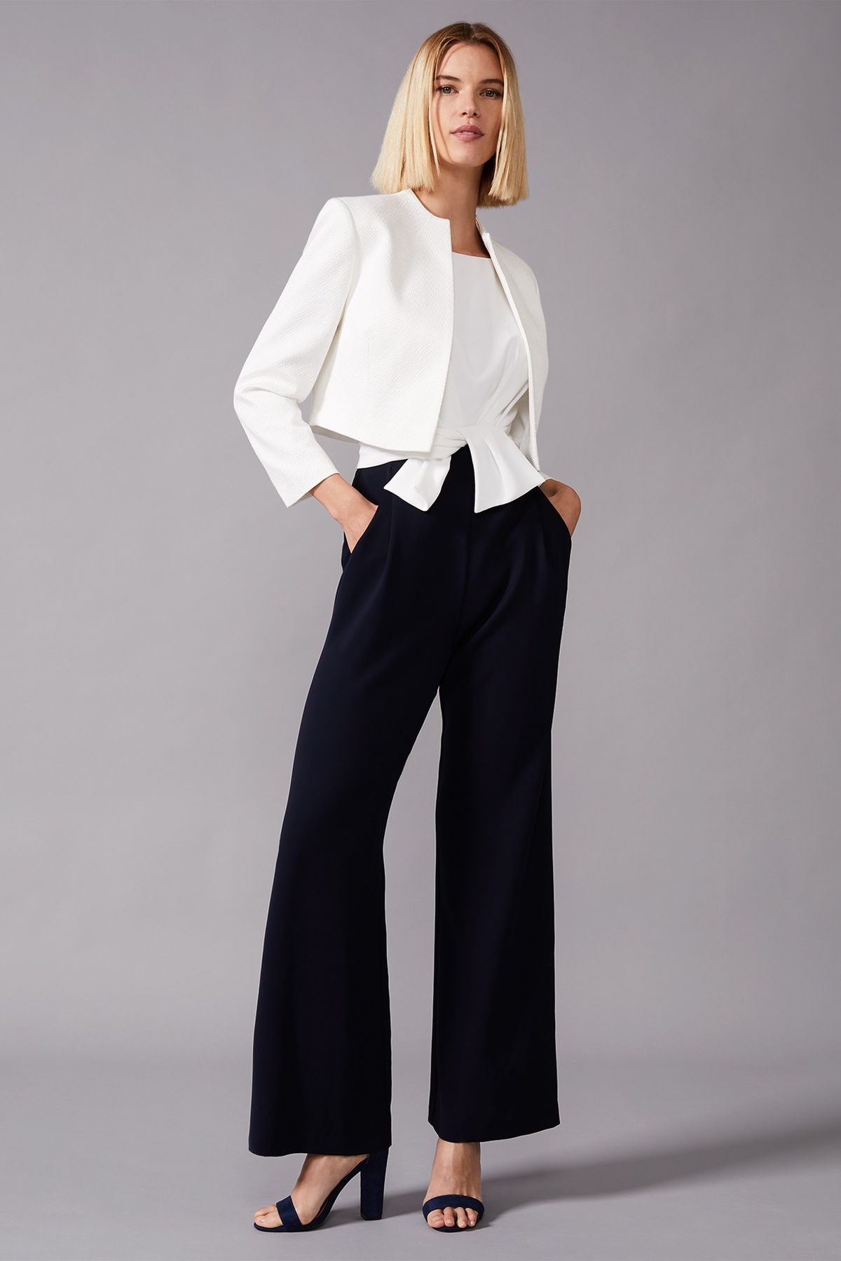 Phase Eight Karlee Cropped Occasion Jacket In White