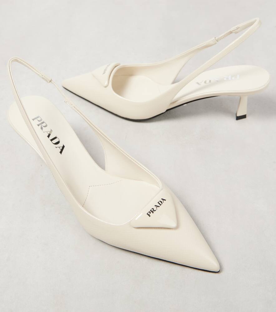 Prada Patent leather slingback pumps