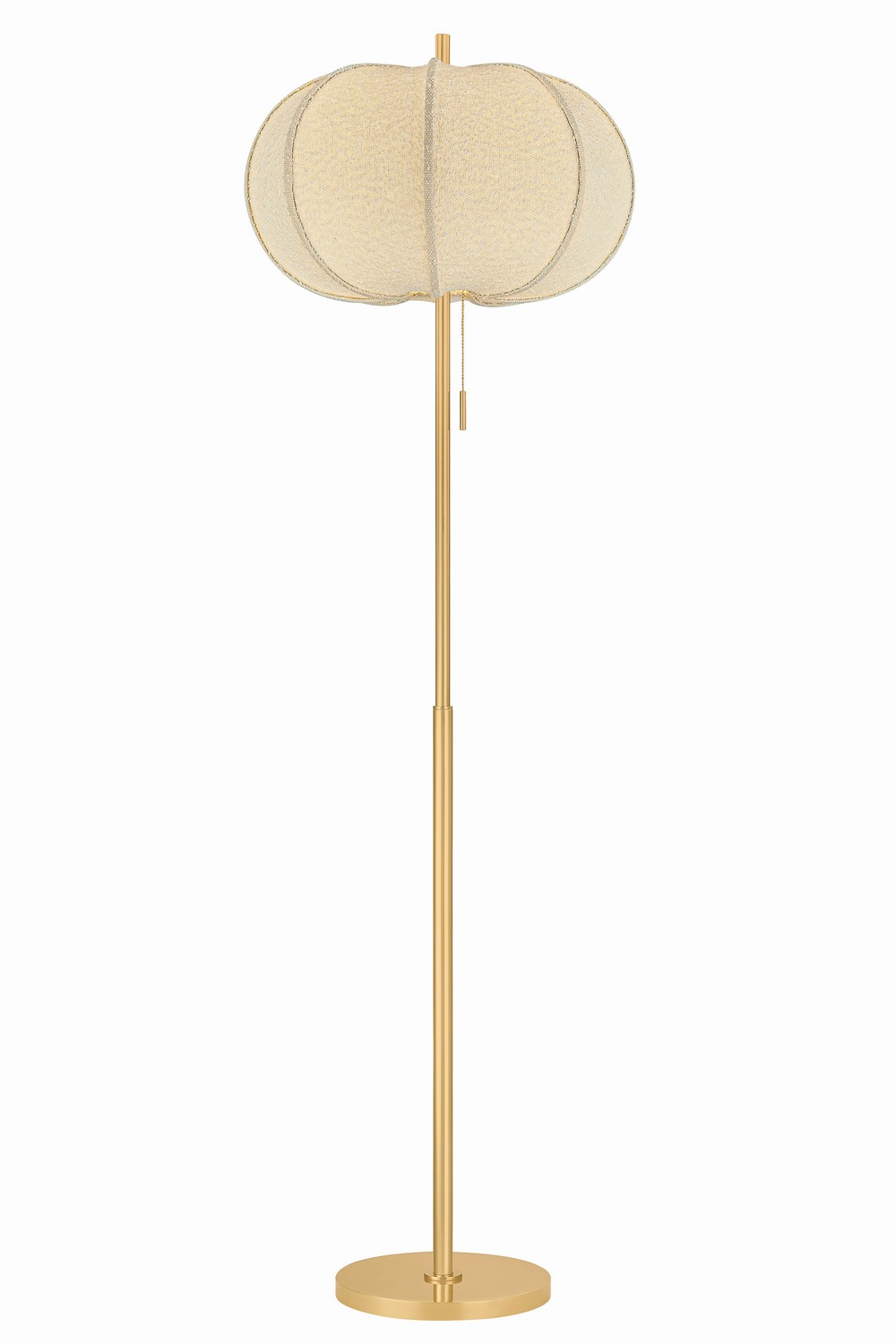 Aged Brass Floor Lamp from the Alexandra Collection