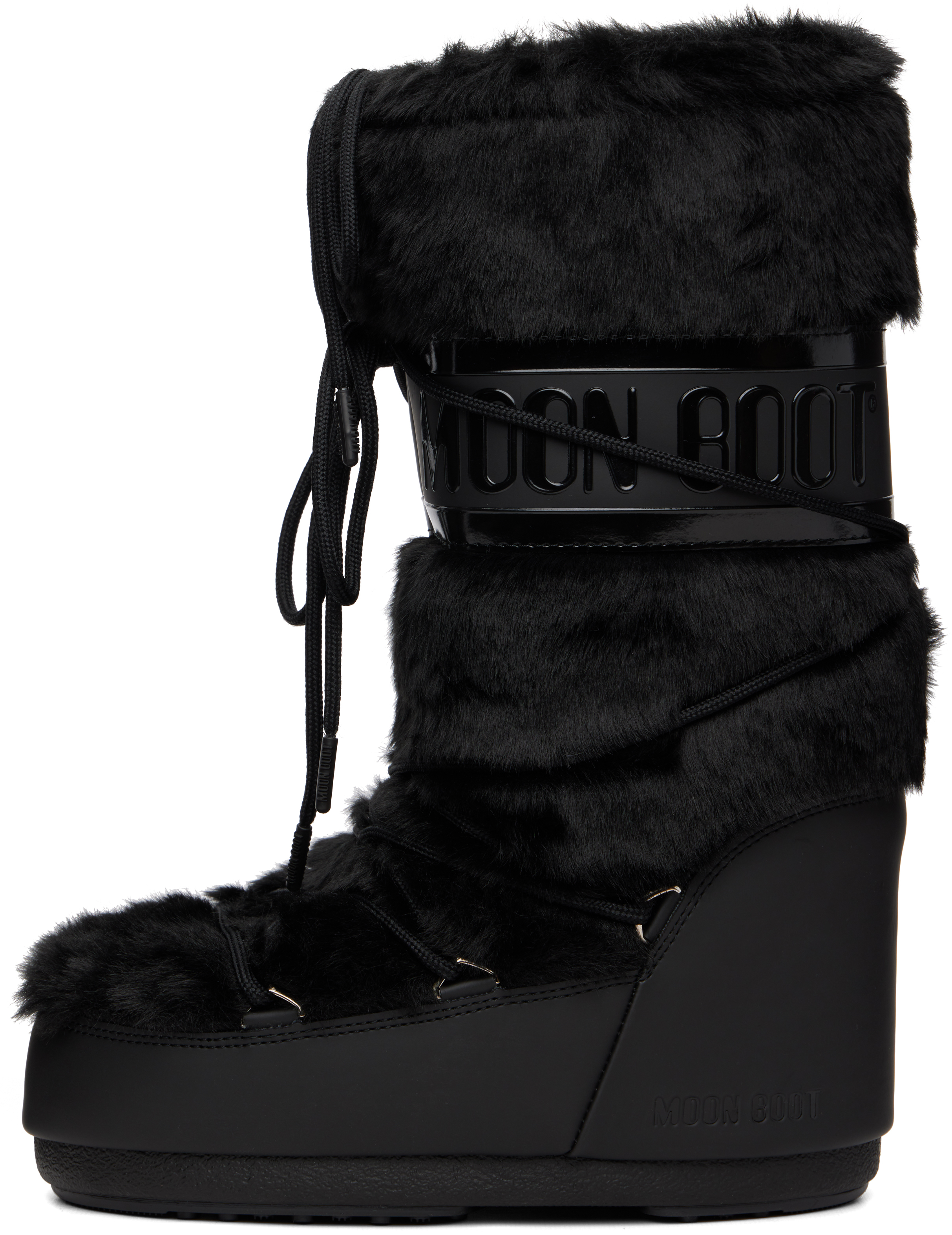 Black Icon Faux-Fur Boots