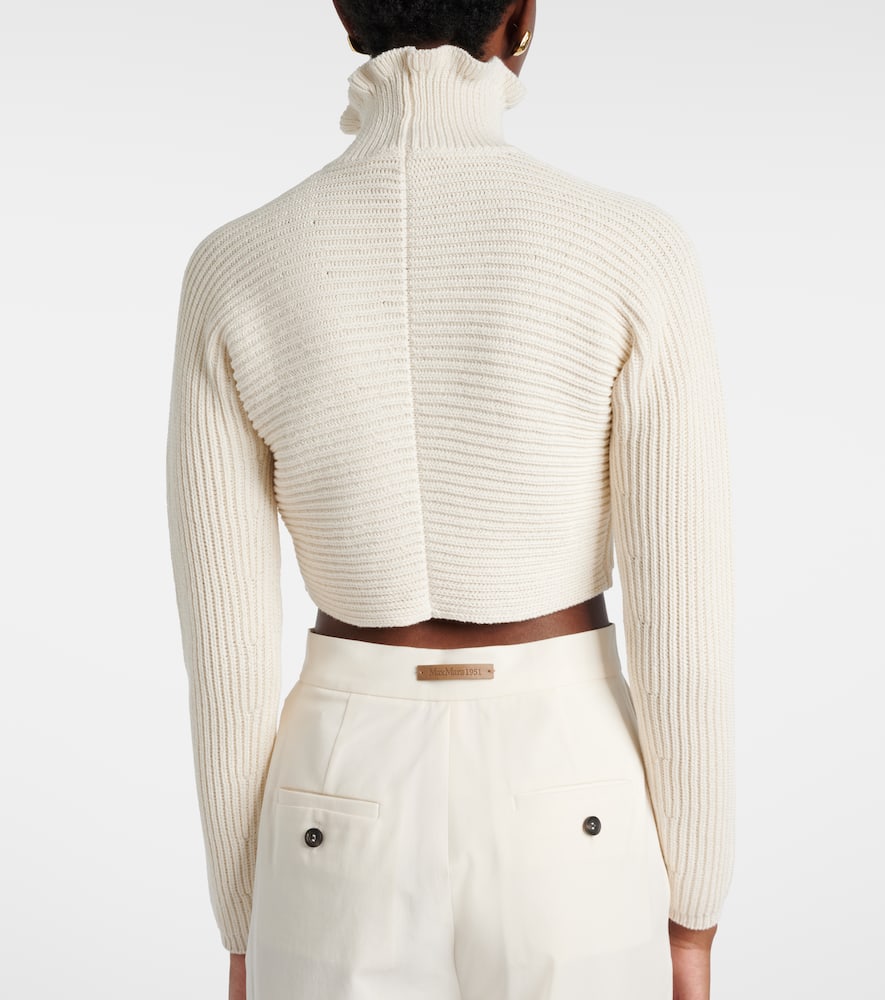 Campo ribbed-knit cropped turtleneck sweater