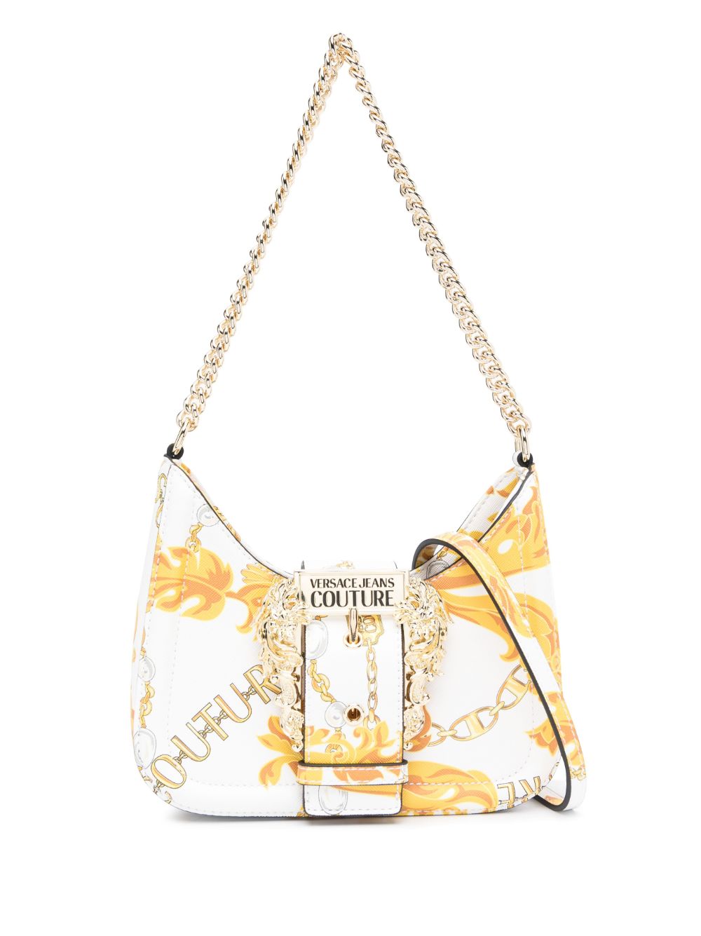 Baroque-buckle shoulder bag - Black