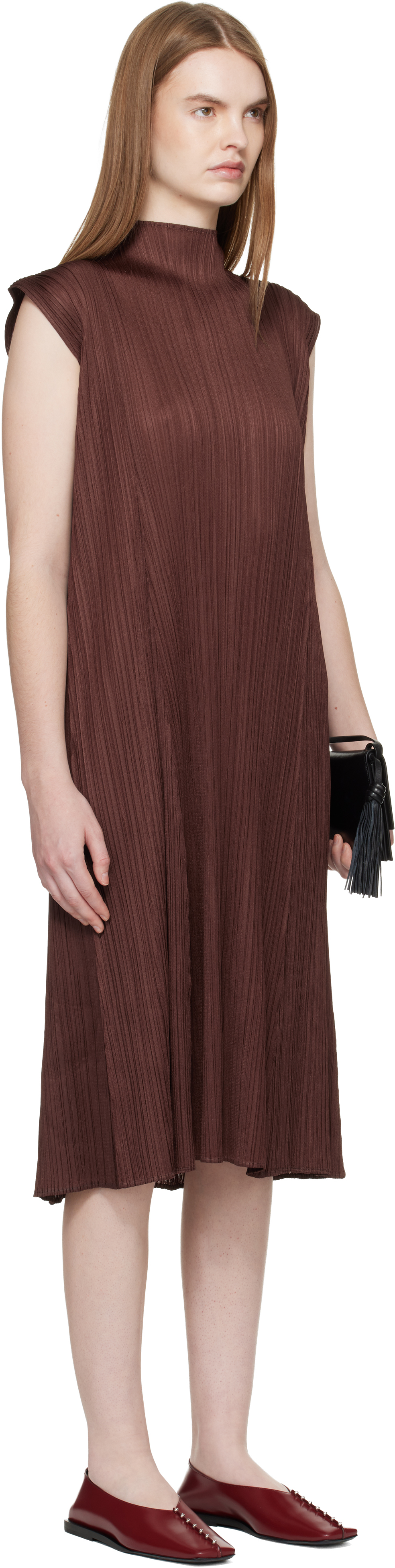 Brown Monthly Colors November Midi Dress