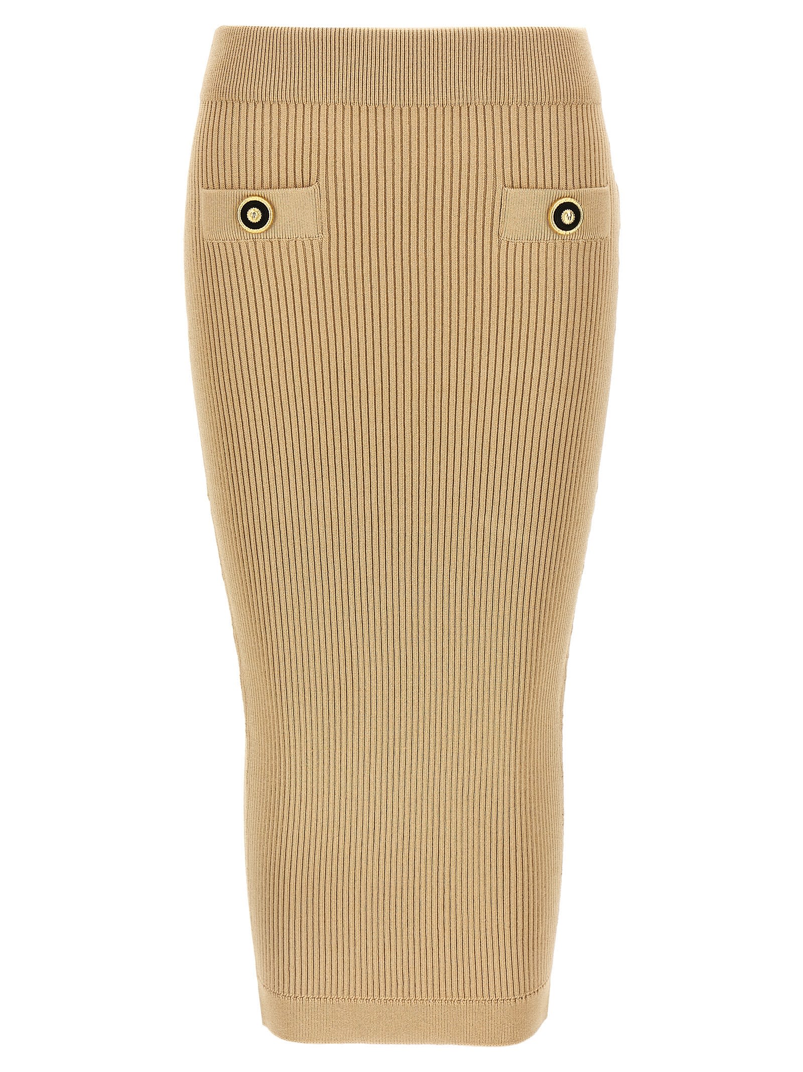 Ribbed Midi Skirt Skirts