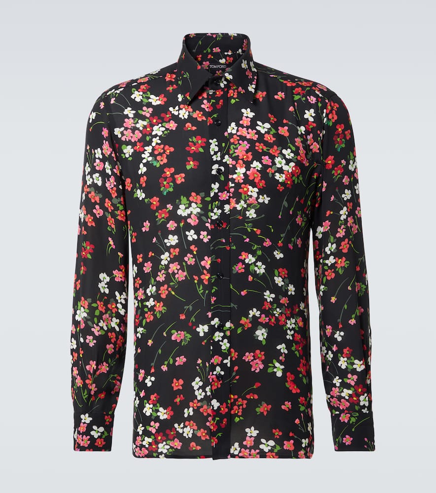 Floral silk shirt