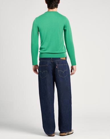Man Sweater Light green Size 38 Merino Wool