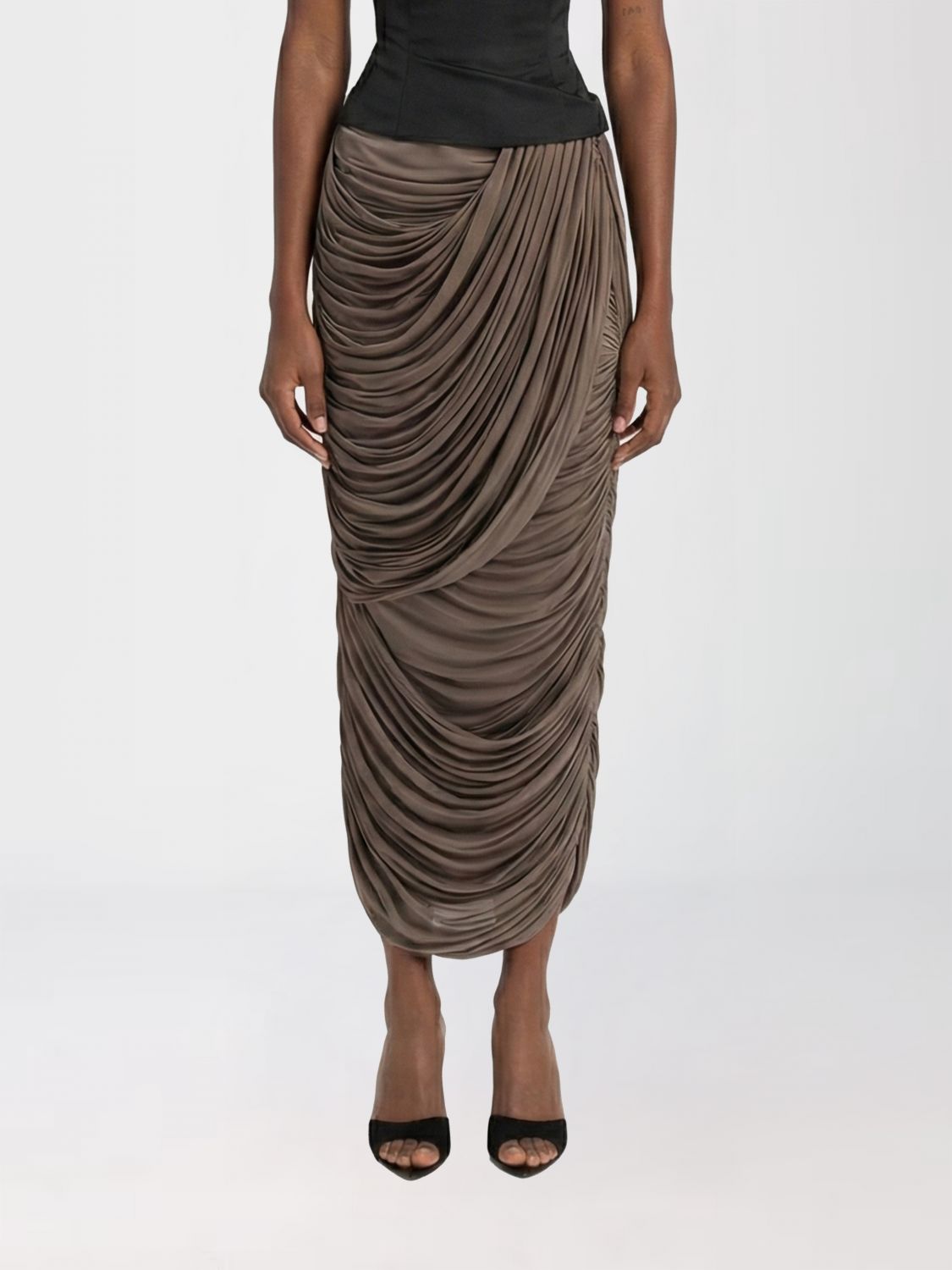 Skirt Woman color Brown