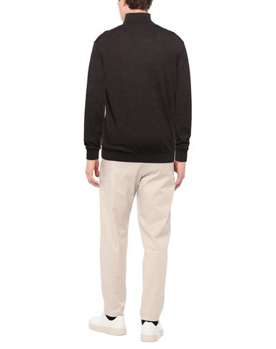 Man Turtleneck Chocolate brown Size XL Merino Wool