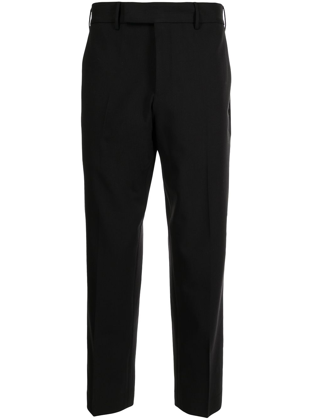 Tapered slim-cut trousers - Black