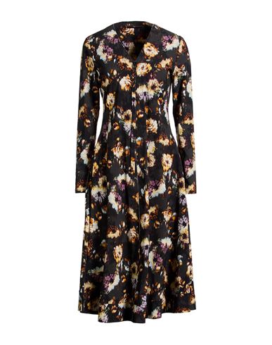Woman Midi dress Charcoal Size 12 Nylon, Elastane