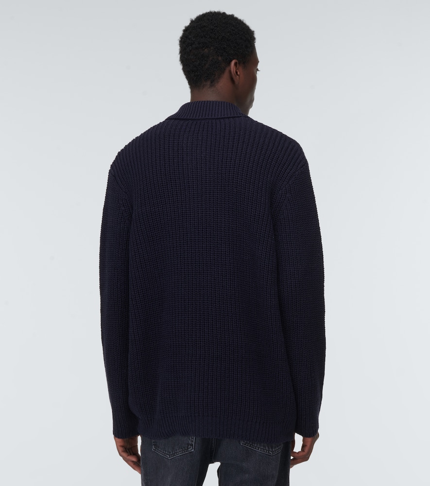 Big Piquet ribbed-knit cotton sweater