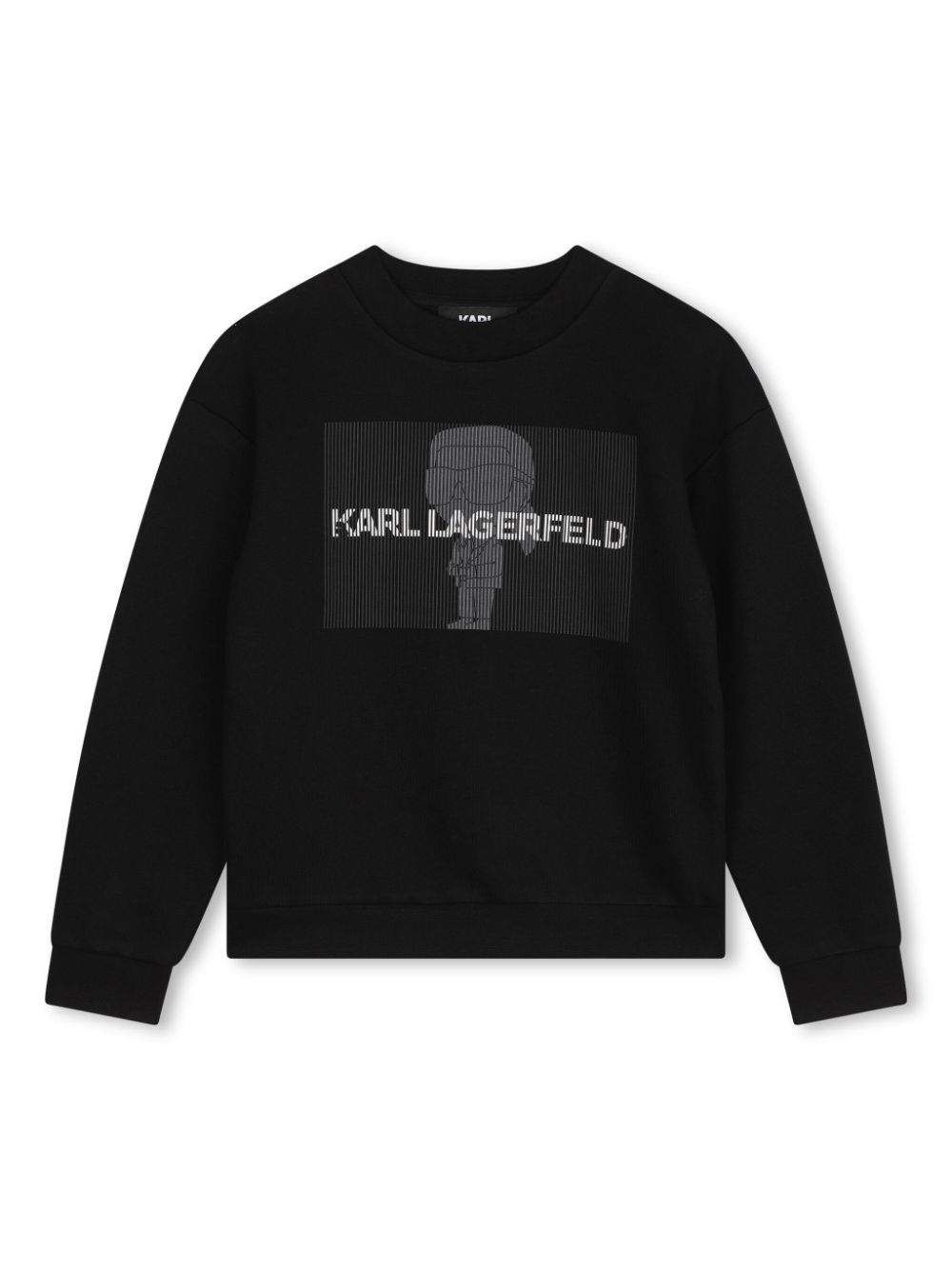 Graphic-print fleece sweatshirt - Black