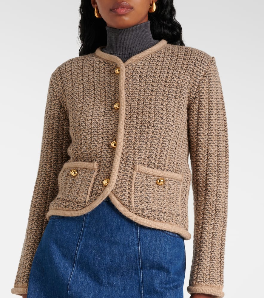 Wool and alpaca cardigan
