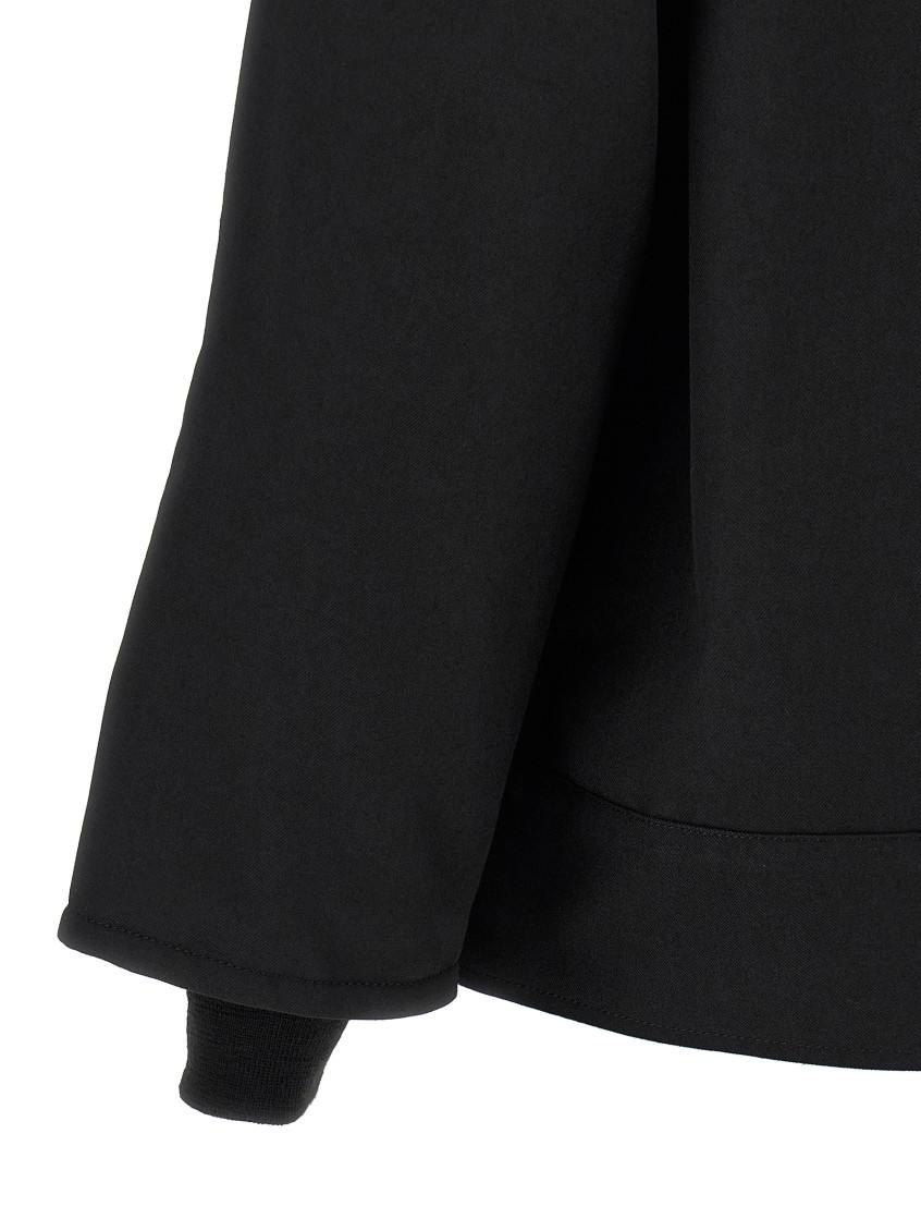 Black Shirt Collar Jacket
