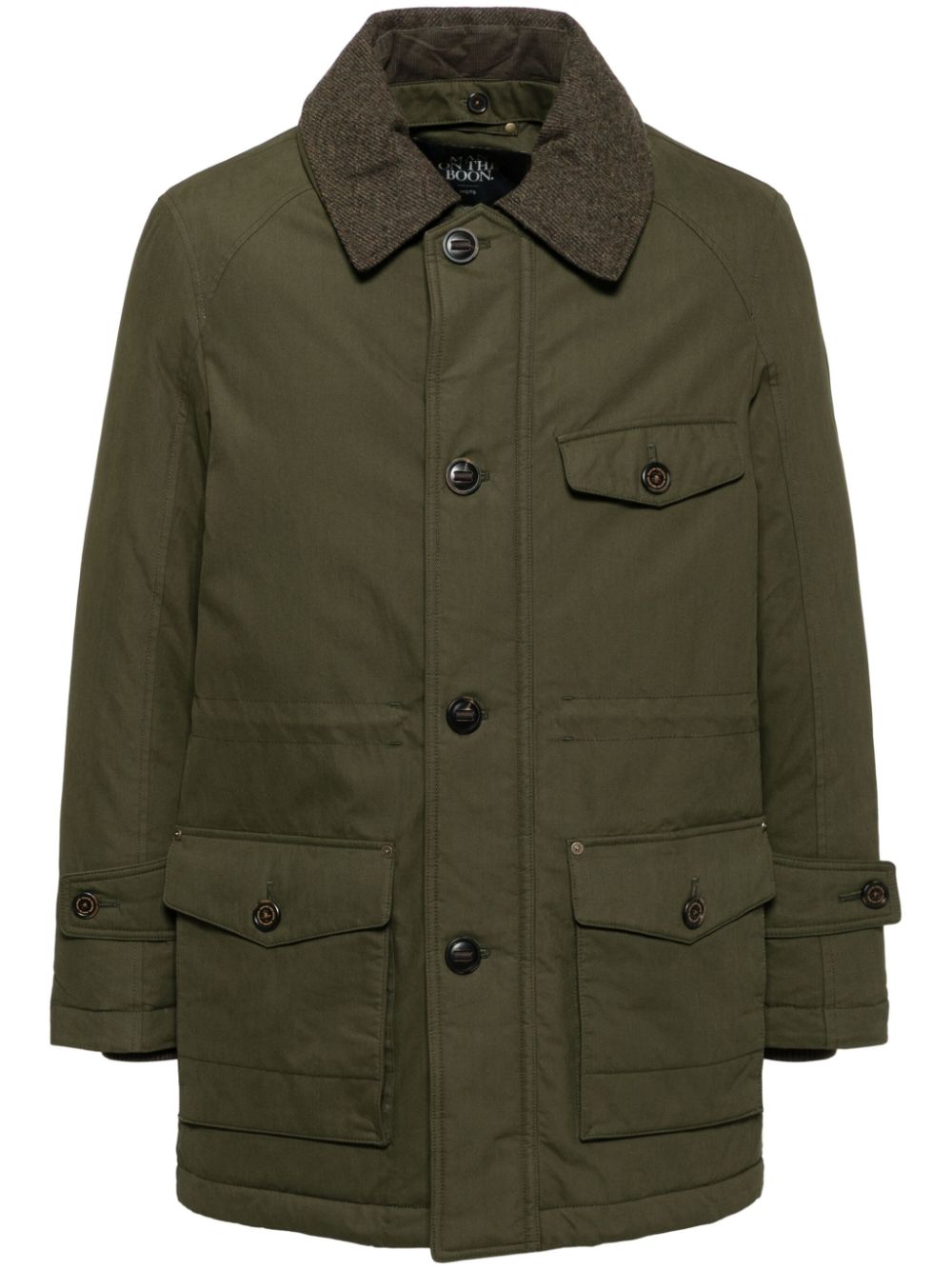Detachable collar down jacket - Green
