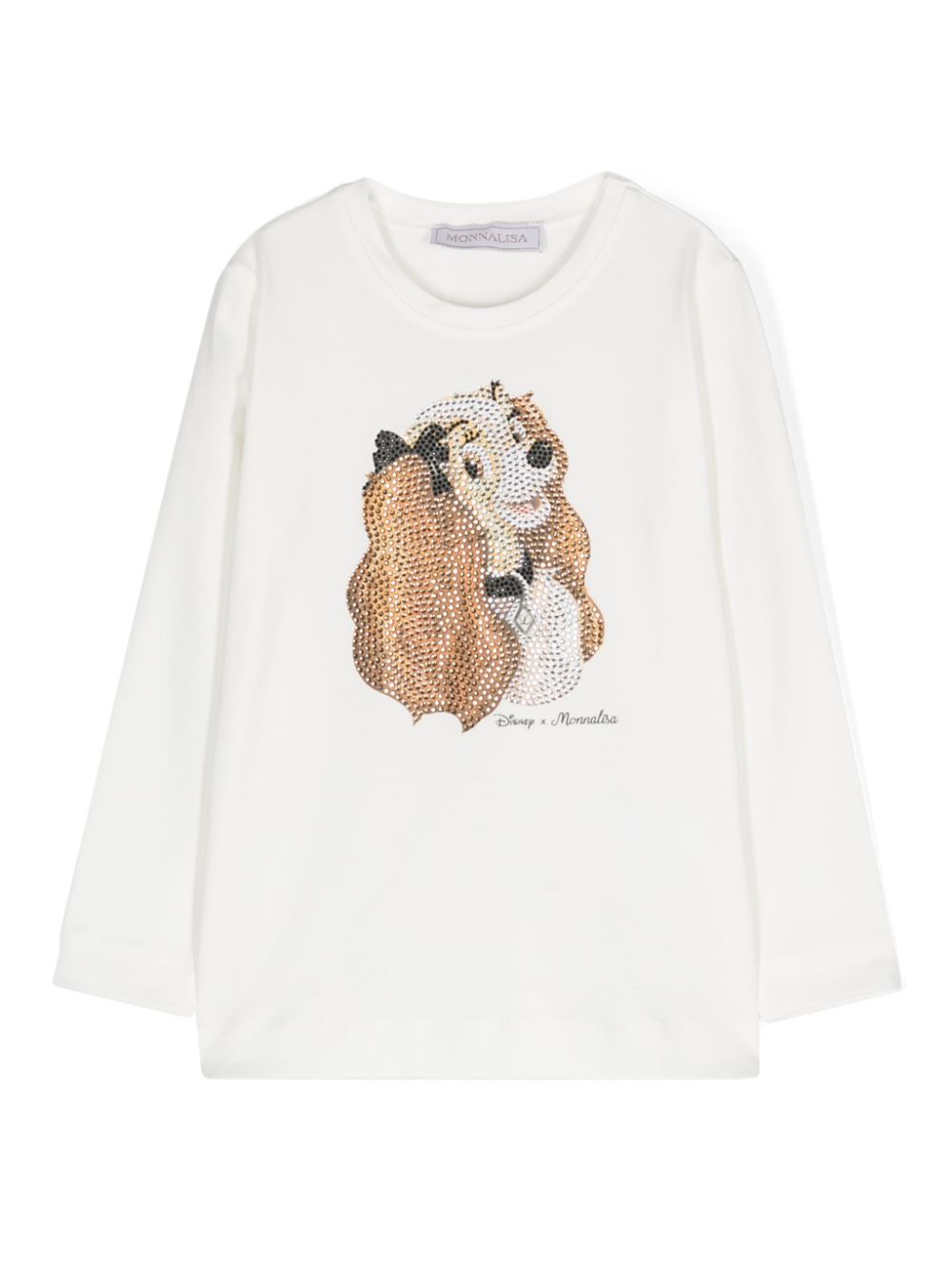 X Disney rhinestone-embellished T-shirt - White
