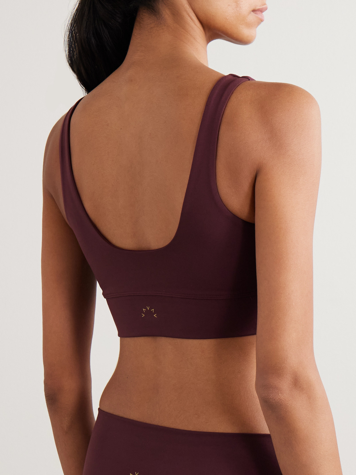 Cori Freesoft Jersey Sports Bra - Burgundy
