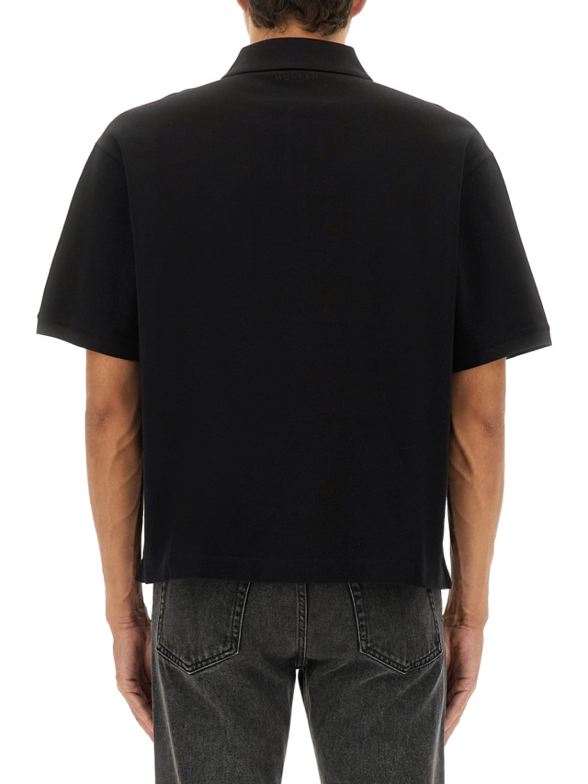 Black Shirt Collar Polo