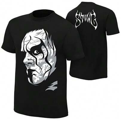 High Quality WWE Latest Gym T-Shirt Wrestling Short Sleeve Men Loose Crew Neck Print Ring Pkt T-Shirt Fashion Summer Top