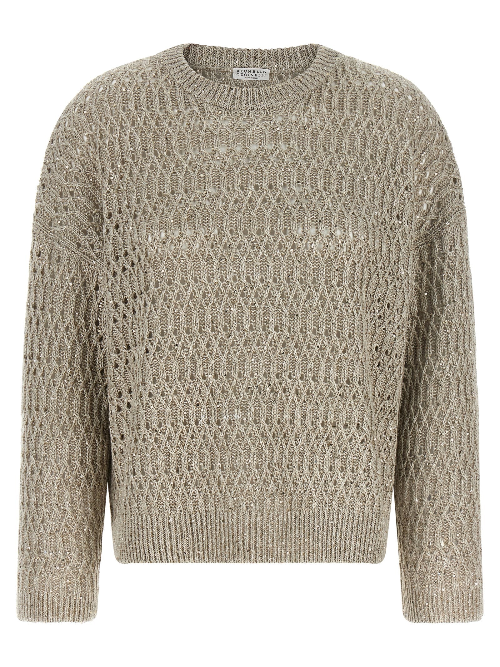 Dazzling Braids Sweater — Beige