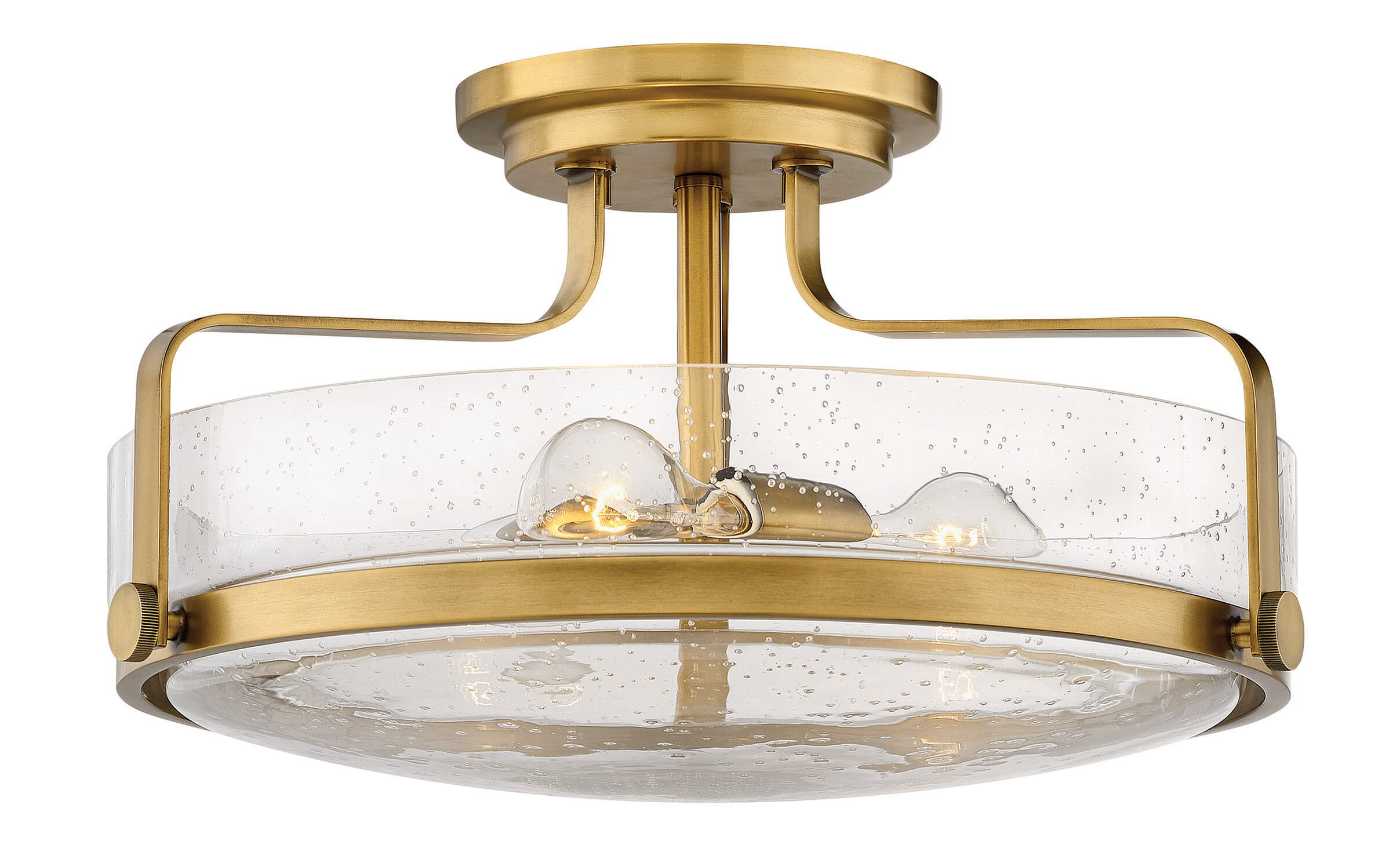 Heritage Brass LED Semi-Flush Mount from the Harper Collection