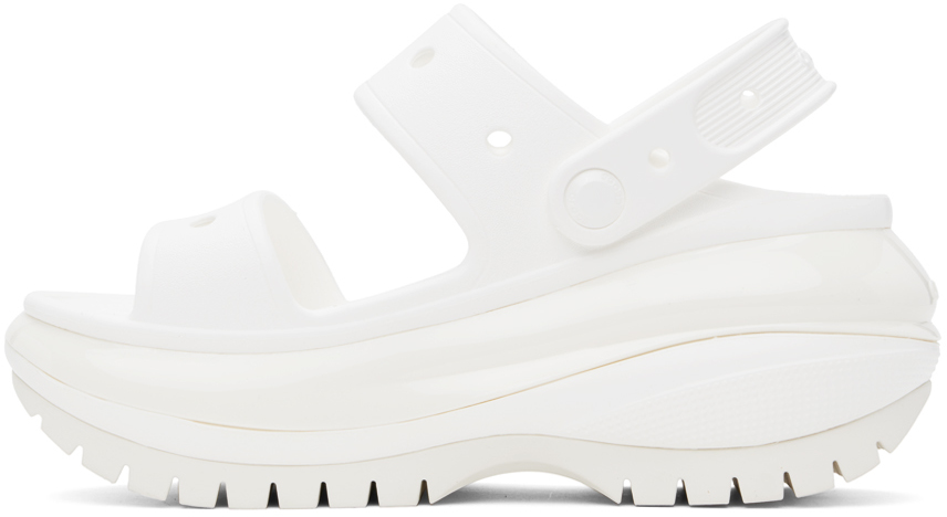 Crocs White Mega Crush Sandals
