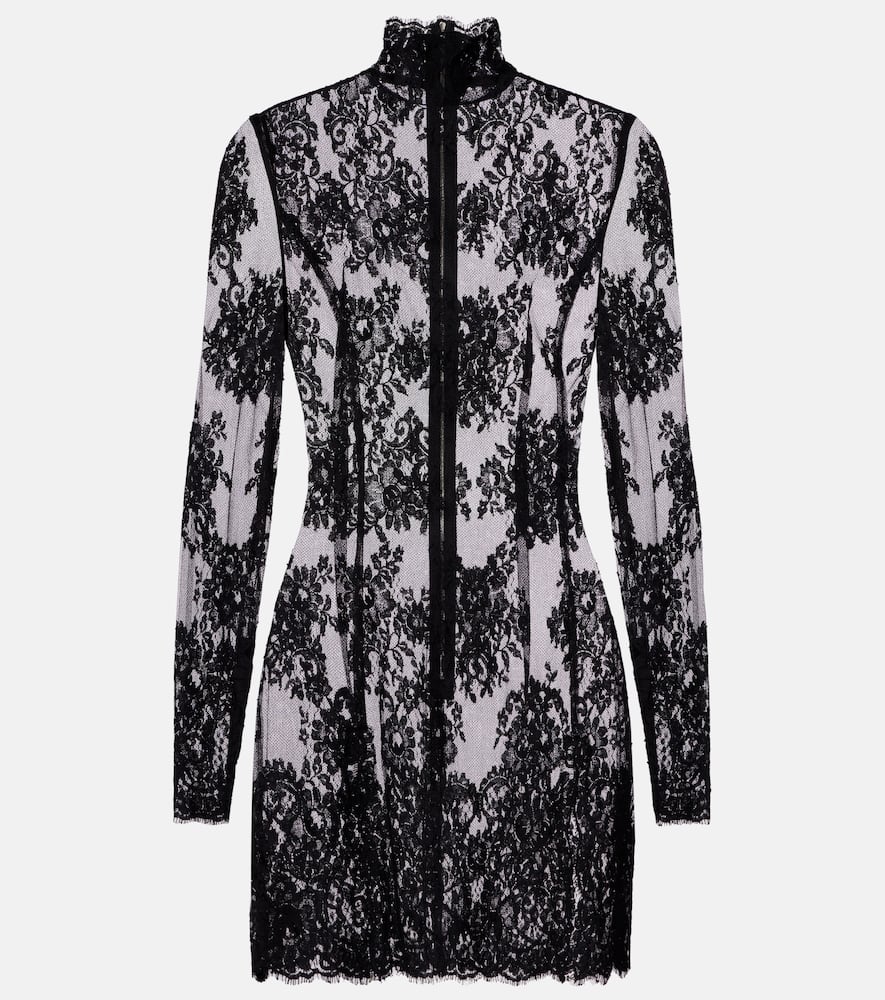 Cord floral lace minidress