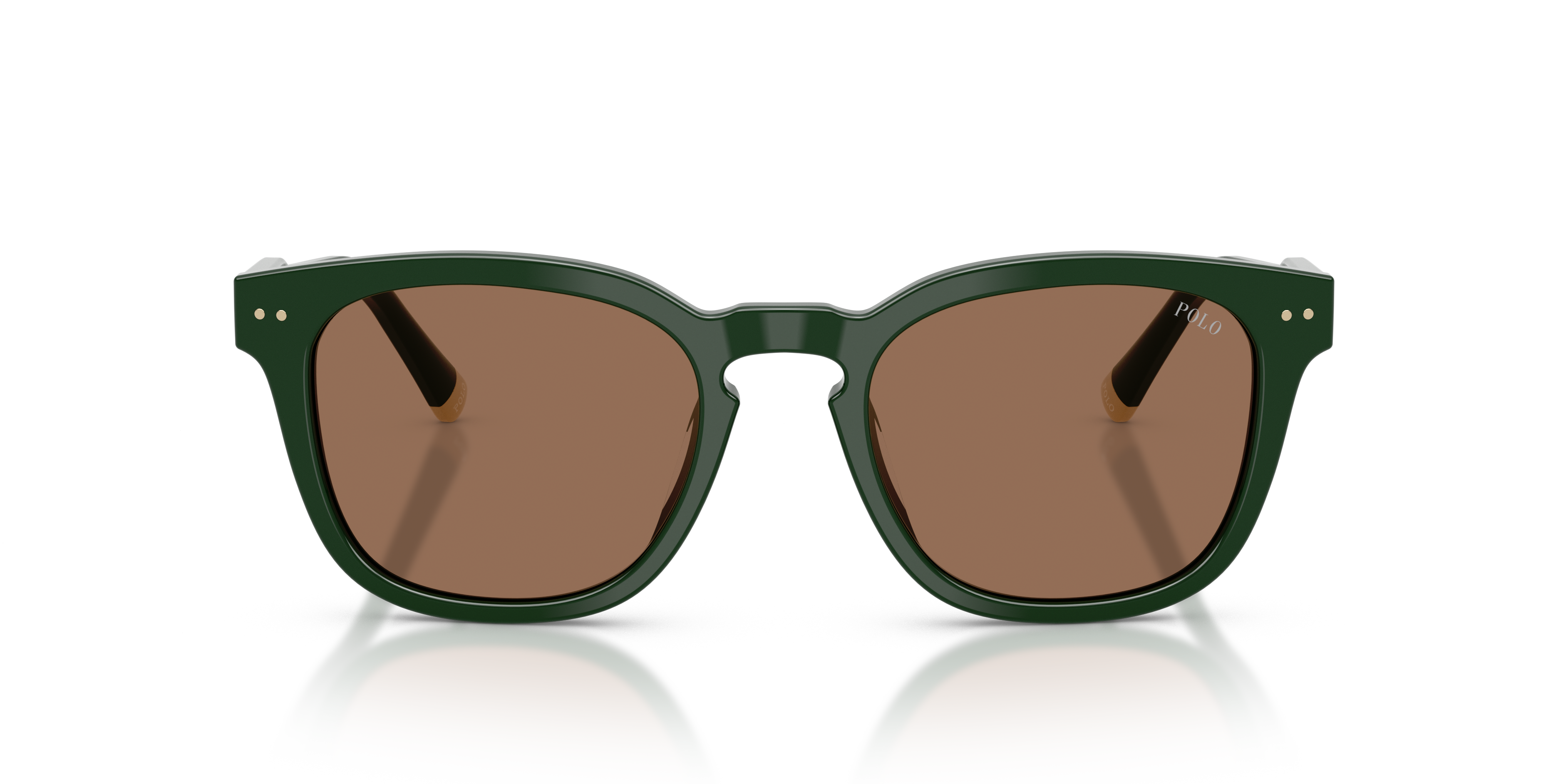 Polo Ralph Lauren Hombre Polo Ralph Lauren PH4242U 614073 Gafas de sol Acetato Verde Marrón Cuadrada Norma