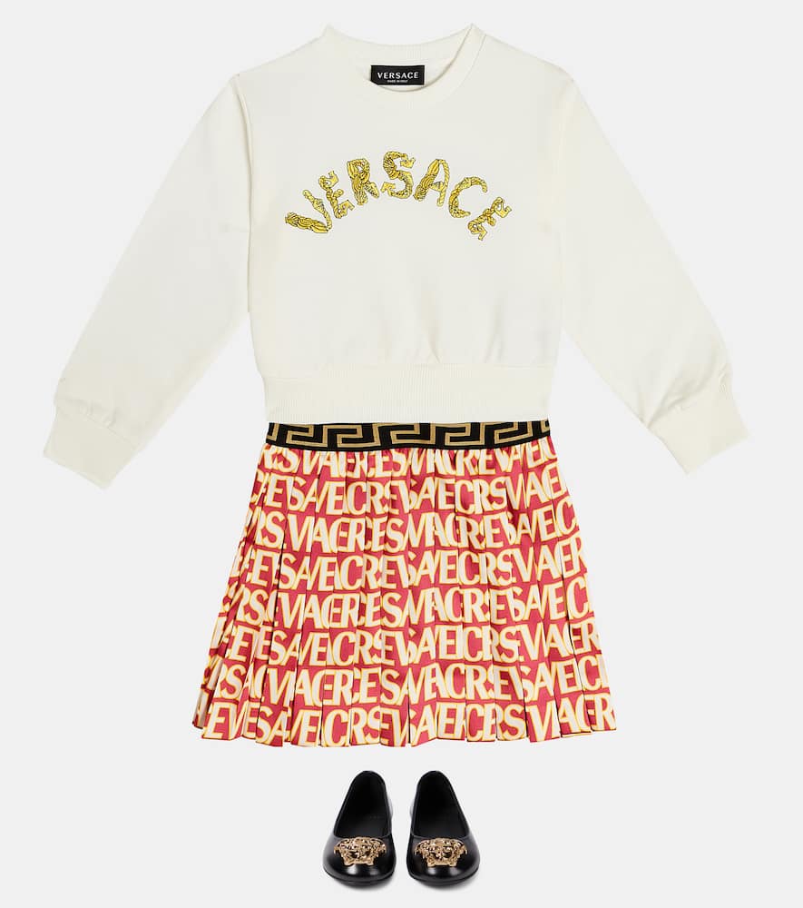 Versace Allover pleated skirt