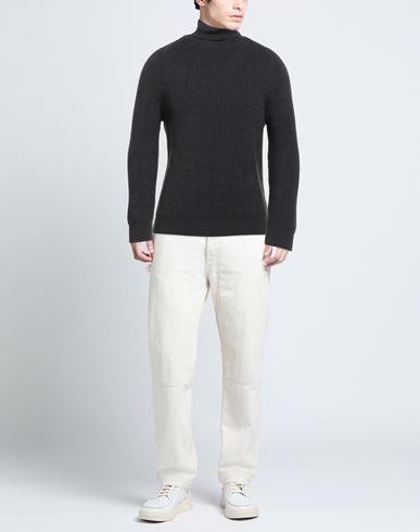 Man Turtleneck Charcoal Size 36 Virgin Wool