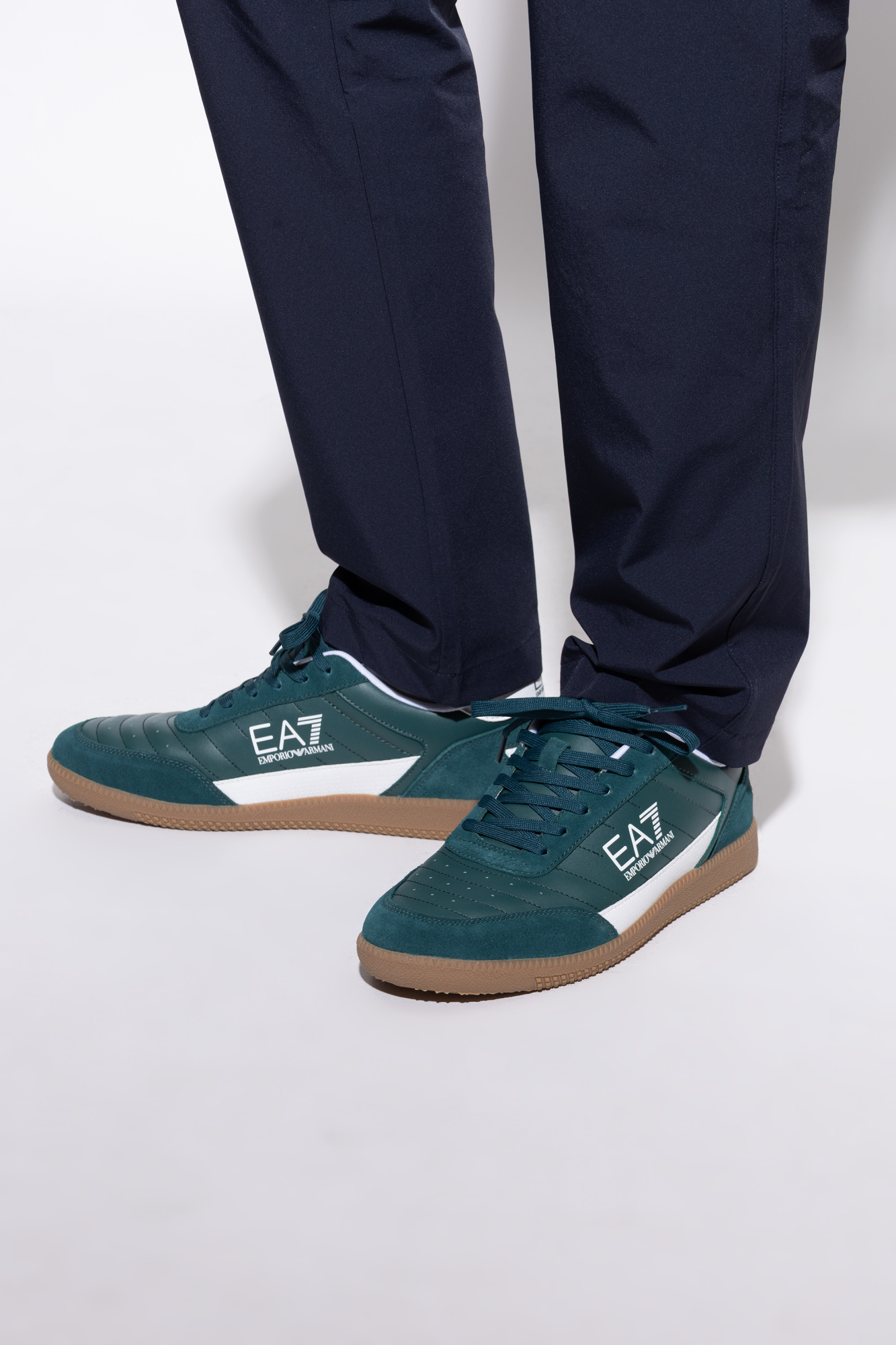 Sports Shoes With Logo, Men's, Green