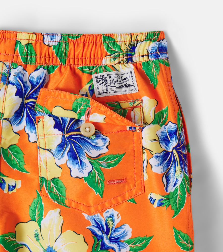 Floral swim trunks