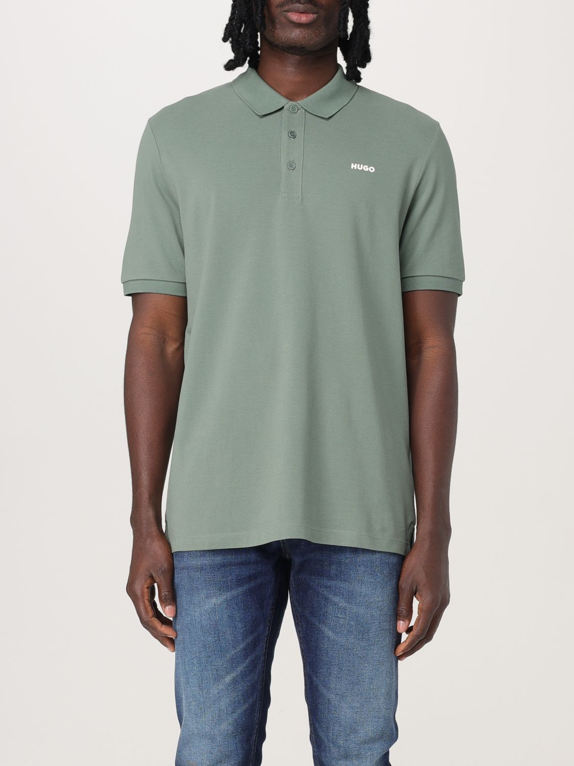 Polo Shirt Men color Green