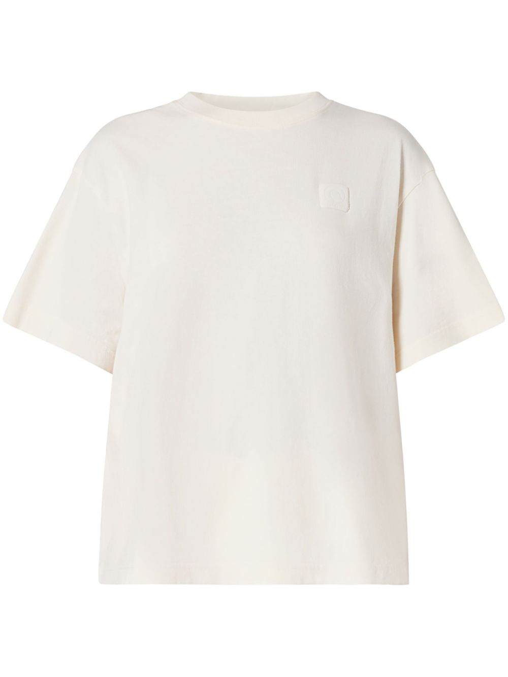 Badge washed T-shirt - Neutrals