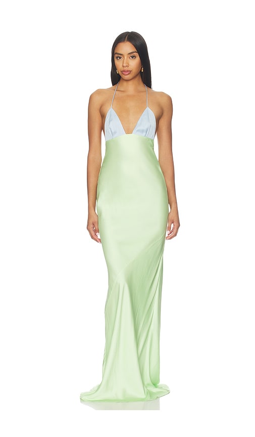 NBD Zareen Maxi Dress in Blue. XL. Also in L, M, S