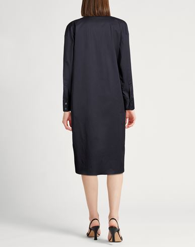 Easy Woman Midi dress Midnight blue Size 6 Cotton, Elastane