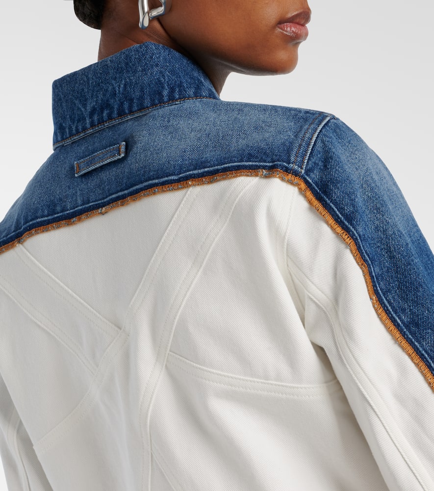 Petit Grand paneled denim jacket