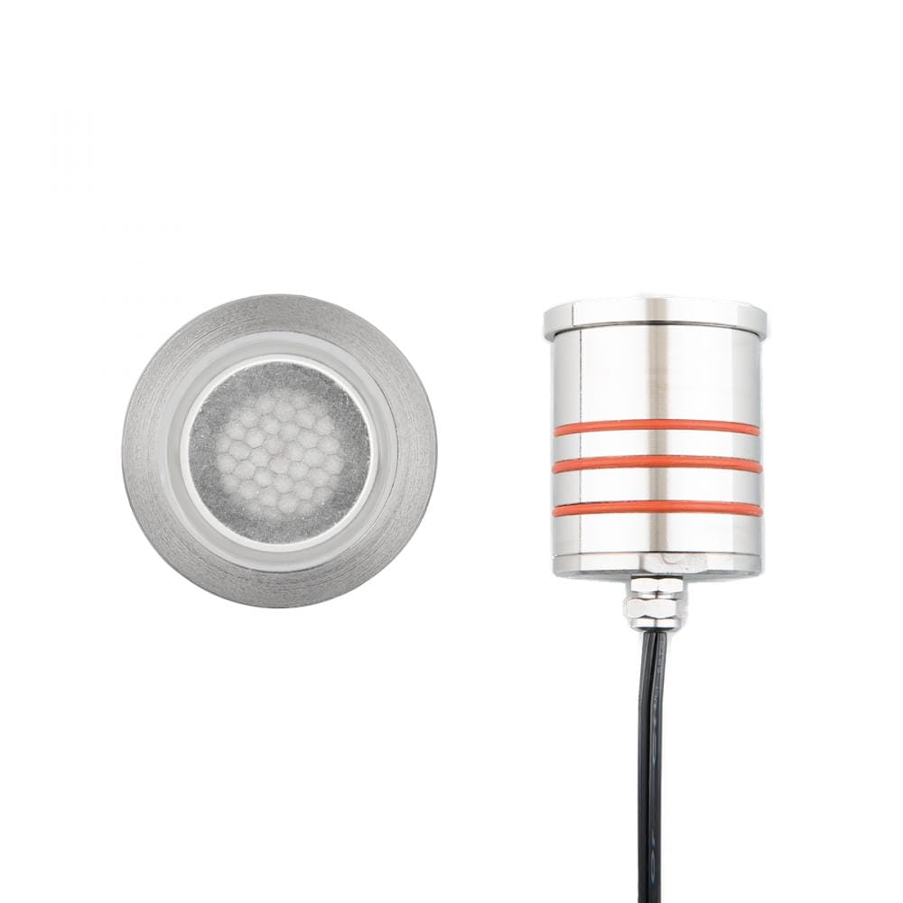WAC Lighting 1-Light LED 2" 12V Indicator Light in Stainless Stee