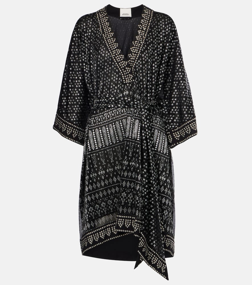 Nawel embellished lamé minidress