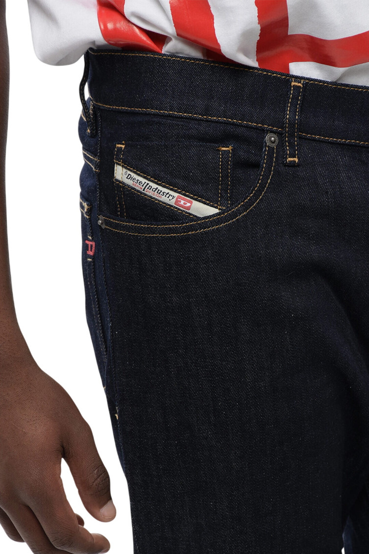 Slim-cut denim jeans