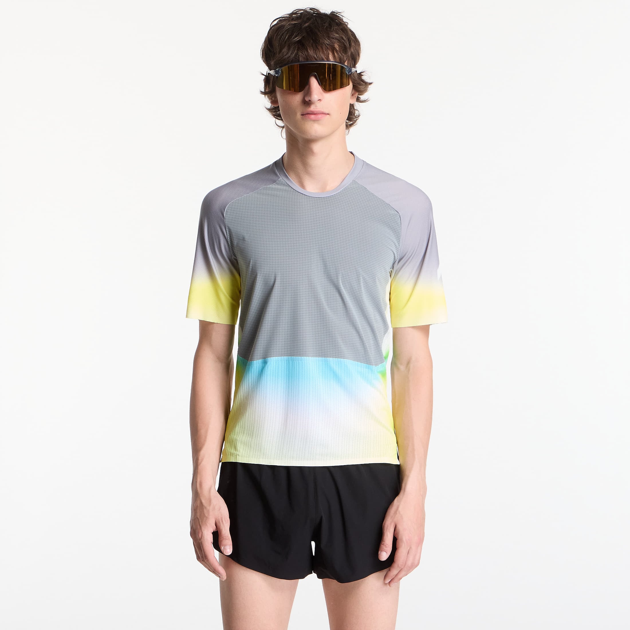 T-shirt SOAR Trail Top Silver Grey/ Citru